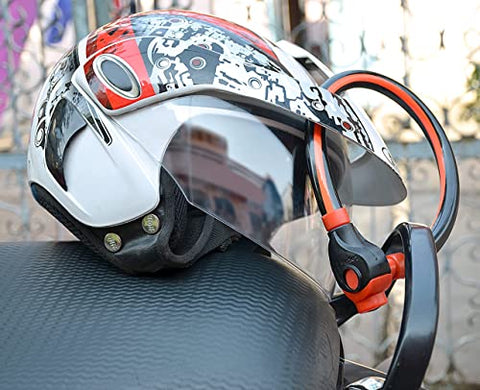 Image of Steel Fithome® Heavy Steel Wire Helmet Safety Cable Lock for Helmet, Bike, Bicycle, Luggage.