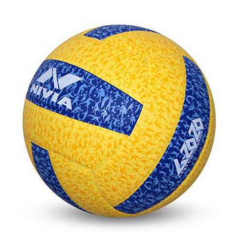 Image of Nivia G-2020 Rubber Volleyball, (Yellow and Blue)
