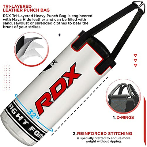 Image of RDX Kids Heavy Boxing 2FT Punching Bag UNFILLED MMA Punching Training Gloves Kickboxing