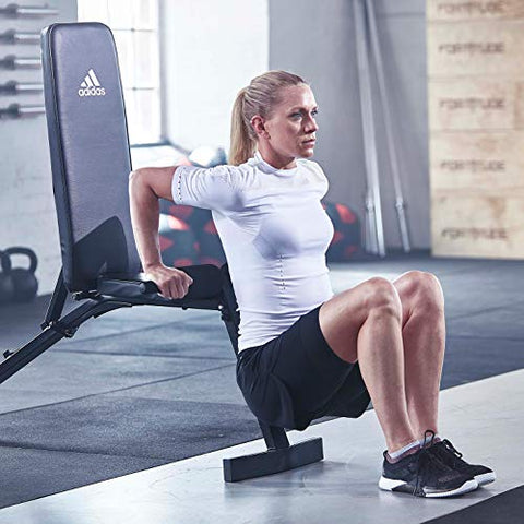 Image of Adidas Steel Essential Utility Bench (Black, Upright, 150 kg max. Load)