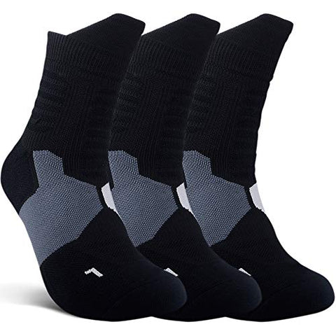 Image of JHM Thick Protective Sport Cushion Elite Basketball Compression Athletic Socks