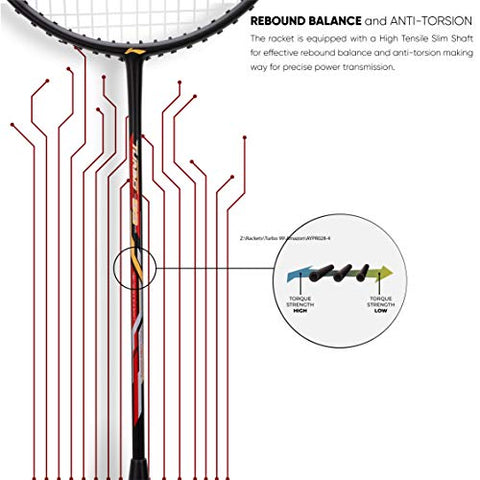 Image of Li-Ning Turbo 99 Strung Carbon Fibre Racket With Free Full Cover