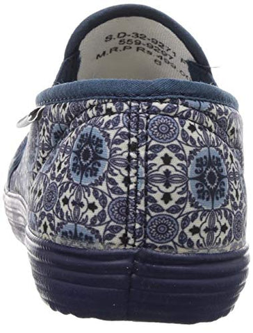 Image of BATA Women Printed Fitness Blue Sneakers6 Kids UK (5599297)