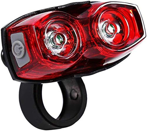 Image of Inditradition Bicycle 2-in-1 Flash Tail Light | Inbuilt 2 Laser & 5 LEDs, Multi-Functional 7 Modes (Red)