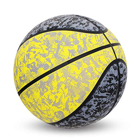 Image of Nivia Graffiti Basketball - Size: 7 (Yellow)