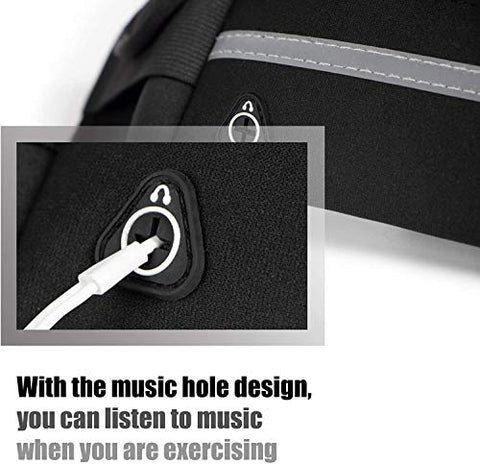 Image of Inrali Waterproof Outdoors Running Waist Pack,Running Belt for Women & Men,Running Belt Waist Bag,Waist bag for Running Hiking Climbing,Running Fanny Pack,Running Belt for Phone & Running Accessories (Black)