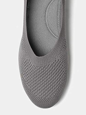 Image of Marc Loire Women's Athleisure Knitted Active Wear Grey Slip-On Shoes, 6 UK