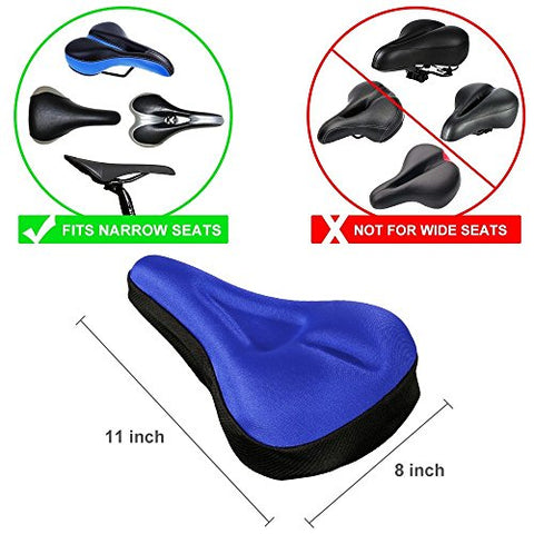 Image of SHIVEXIM Gel Bicycle Seat Cover( Free Size , Blue ).