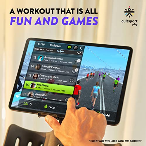 Fitkit FT100S (3.25HP Peak) Motorized Treadmill with Free Home Installation, 1 Year Warranty and Trainer Led Sessions by Cult.Sport