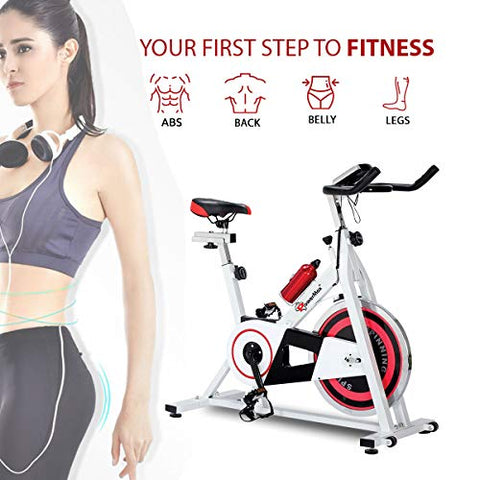 Image of Powermax Fitness BS-140 Home Use Group Bike/Spin Bike(White)