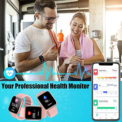 Image of Infinizy (END OF THE SEASON OFFER WITH 12 YEARS WARRANTY) Waterproof Smart Watch JB20 For Men/Women/Boys/Girls and All Age Group Features Like Daily Activity Tracker, Heart Rate Sensor, Sleep Monitor And Basic Functionality- BLACK