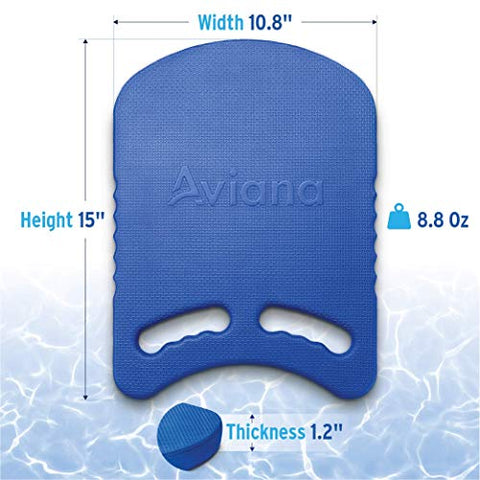 Image of Pro Aviana Junior Kickboard Buoy for Youth Children & Toddlers Swimming Aid & Exercise Board for Kids in The Pool & Open Waters | EVA Material & BPA Free (Blue)