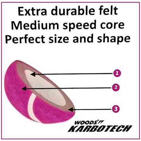 Image of Woods Leather Cricket Tennis Ball, Size Standard (Pink)