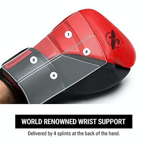 Image of Hayabusa T3 Boxing Gloves - Red/Black, 12oz