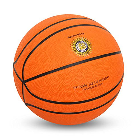 Image of Nivia True Orange Rubber Basketball ( Size: 7, Color : Orange, Ideal for : Training/Match )