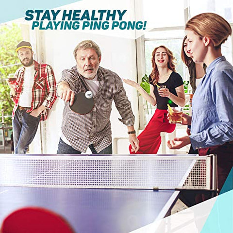 Image of Idoraz Ping Pong Paddles Set of 4 - Table Tennis Set - Ping Pong Paddle Set - Ping Pong Paddles and Balls