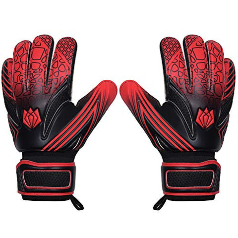 Image of FitsT4 Kids Goalie Gloves Soccer Goalkeeper Gloves with Double Wrist Protection and Non-Slip Wear Resistant Latex to Give Protection to Prevent Injuries