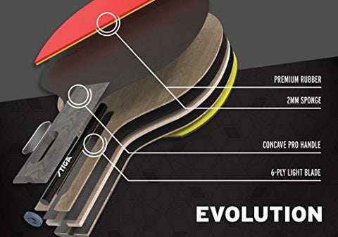 Image of Stiga Balsa Evolution Table Tennis Racket (Multicolour).
