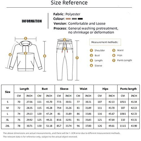 Image of MANLUODANNI Mens Casual Tracksuit Long Sleeve Full-Zip Running Jogging Sports Jacket and Pants, Black-M