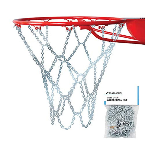 Image of Champro Basketball Net, Steel Chain (Silver, 21-Inch)