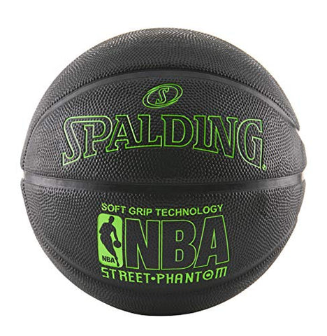 Image of Spalding NBA Street Phantom Basketball 29.5" - Neon Green/Black