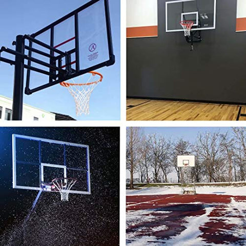 Image of Amble Basketball Net Heavy Duty Net in All Weather for Indoor and Outdoor - 12 Loops Rim