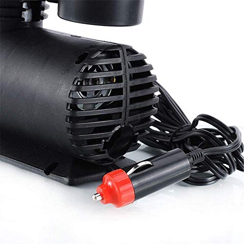 LNT Mini Compact Portable Car Bike Tyre Air Pump Compressor | DC 12V Electric Tyre Inflator 250-300 PSI Air Pump for Tubeless Tyre, Bicycle, Motorcycles, Basket Ball, Football
