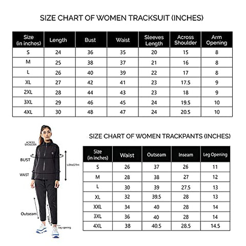 Image of CHKOKKO Women Sports Zipper Running Track suit Wine White size L