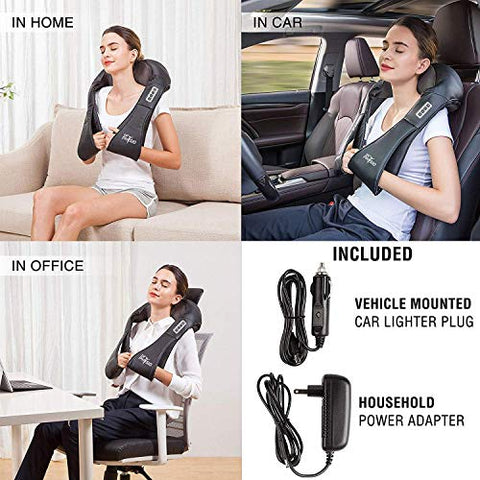 Image of Dr Trust Physio (USA) Electric Heat Shiatsu Machine Body Massagers (for Cervical Neck Shoulder & Back Pain Relief)