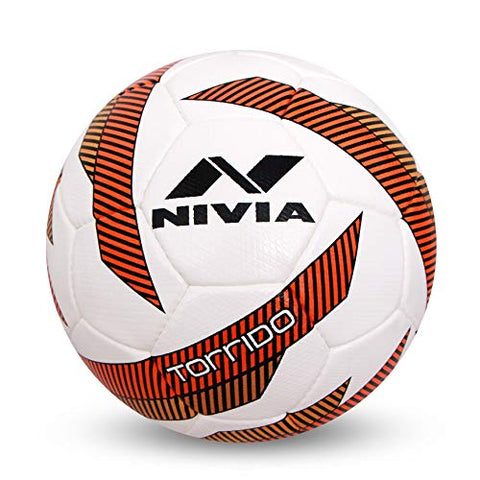 Image of Nivia 279 Torrido Pu Football, Size 5 (White/Green)