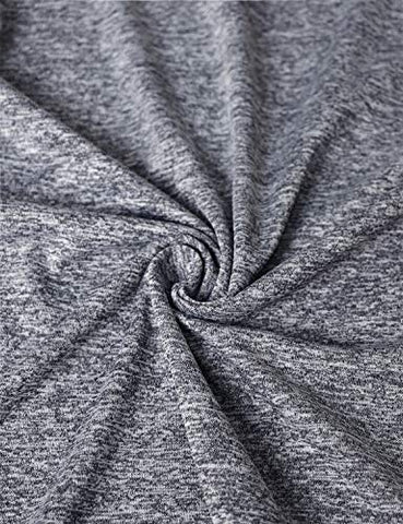 Image of Vindery Workout Tshirts for Women, Ladies Gym Short Sleeve Sport Tops Casual Active Tops Slim Fit Jogging Hiking Training Clothes Outdoor Activewear Soft Lightweight, Grey L