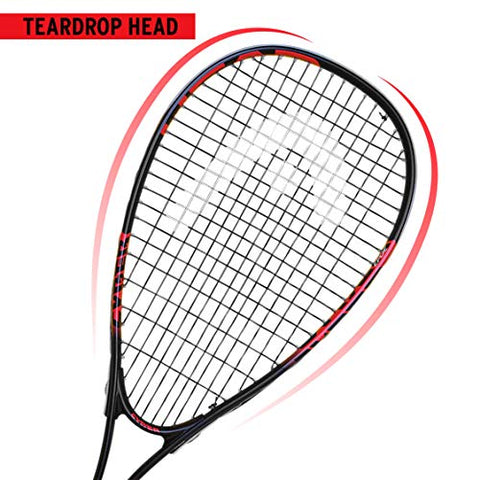 Image of HEAD Aluminum Cyber Edge Squash Racquet | Ideal for Men Women (Red)