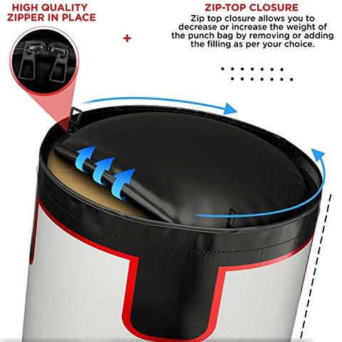 Image of RDX Kids Heavy Boxing 2FT Punching Bag UNFILLED MMA Punching Training Gloves Kickboxing