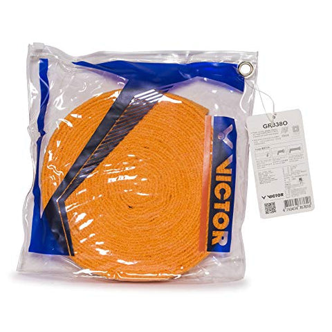 Image of VICTOR GR-338 Badminton Racket Towel Grip (Orange,Cotton)