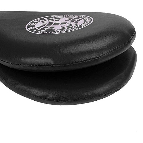Image of JERN Taekwondo Durable Kick Pad Target for Karate Kickboxing Training (Black) - Set of 2