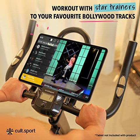 Image of Cultsport c2 4HP Peak DC-Motorised Treadmill (Max Speed: 16km/hr, Max Weight: 120 Kg) with Free at Home Installation, Trainer Led Sessions by Cultsport