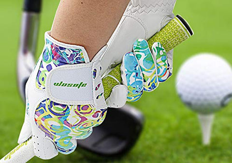 Image of wosofe Golf Gloves for Women Soft Leather Accessories Breathable for Non Slip Gloves 1 Pair