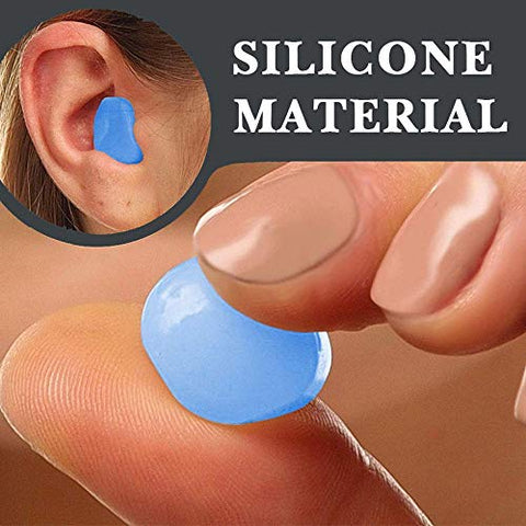 Image of Yeldou Waterproof Earplugs, Professional Silica Gel Swim Earplugs for Children Swimmers, Flexible Earplugs in Plastic Case Swimming Ear Plugs Ear Protector Water Protector for Unisex-Adult Swimmers