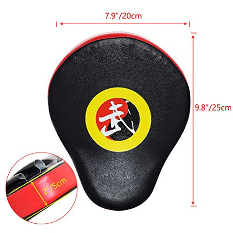 Image of TLBTEK 2PCS Curved Punching Mitts Boxing Pads Hand Target Boxing Pads Gloves Training Focus Pads Kickboxing Muay Thai MMA Martial Art UFC Punch Mitts for Kids,Men & Women