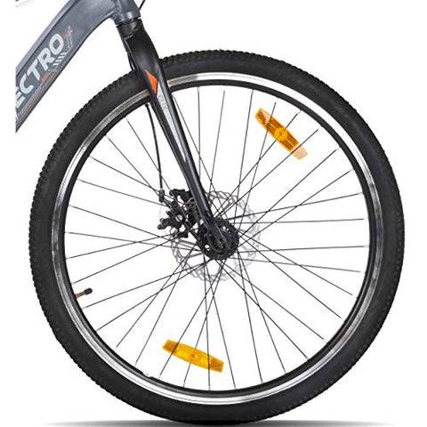Image of Lectro Unisex 7S Speed Clix 26T Electric Cycle (16", Dark Grey & Black, 26 x 1.90", 26" x 2.125")