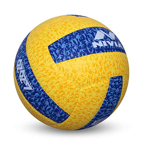 Image of Nivia G-2020 Rubber Volleyball, (Yellow and Blue)