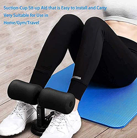 Image of Doliva Sit-ups and Push-ups Assistant Device Home Fitness Equipment, Lose Weight Gym Workout Portable Self-Suction Sit-up Bar for Men Women Abdominal Chest and arm Muscles Exercise Sit Up Tool