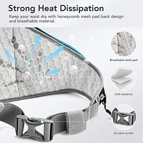 Image of FREETOO Lightweight Running Water Bottle Belt No Bounce Running Water Waist Pack Hydration Belt with Bottle Holder for Runners, Marathon, Fitness Training, Hiking and Jogging