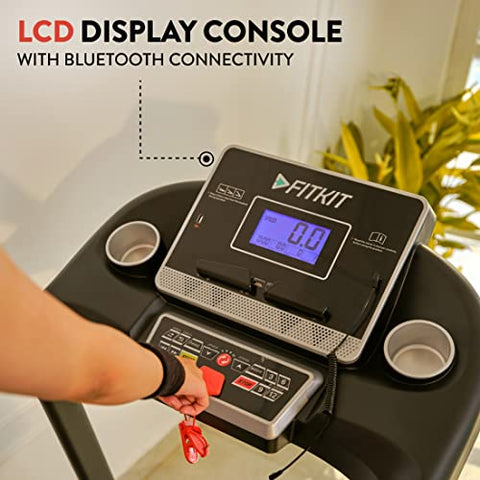 Image of Fitkit FT100S (3.25HP Peak) Motorized Treadmill with Free Home Installation, 1 Year Warranty and Trainer Led Sessions by Cult.Sport