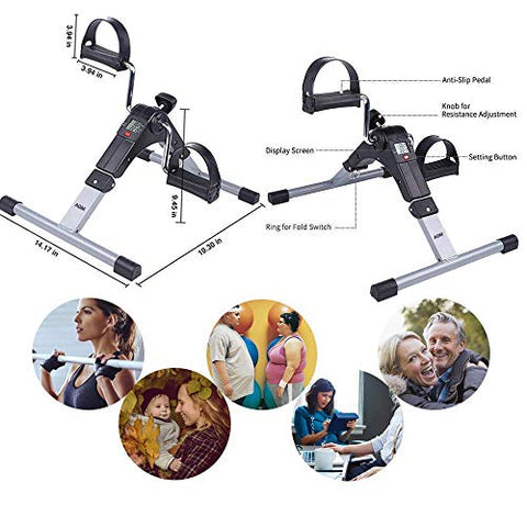 Image of Inditradition Mini Pedal Exercise Cycle / Fitness Bike (With Digital Display of Many Functions, Ready to Use)