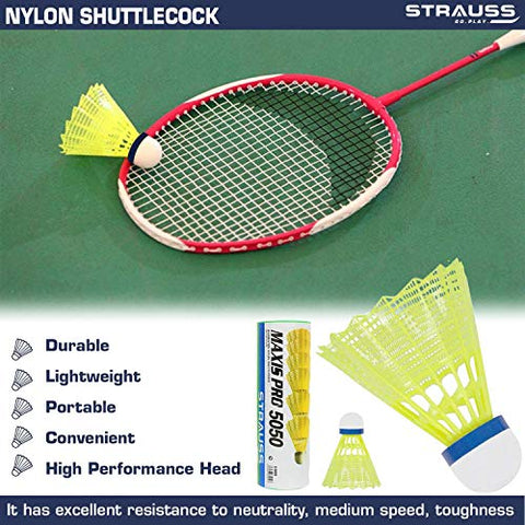 Image of Strauss Nylon Shuttle, Green (Medium Slow, 76, Pack of 12)