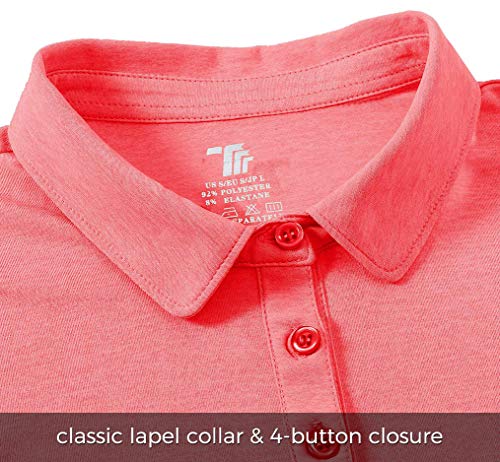 Womens Golf Polo Shirts Short Sleeve Ladies Golf Apparel Moisture Wicking Womans Tennis Golf Tops