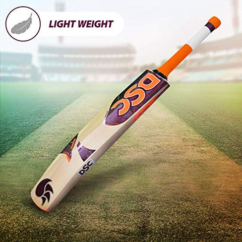 Image of DSC Intense Force Kashmir Willow Cricket Bat for Leather Ball |Size-6 | Light Weight | Free Cover|