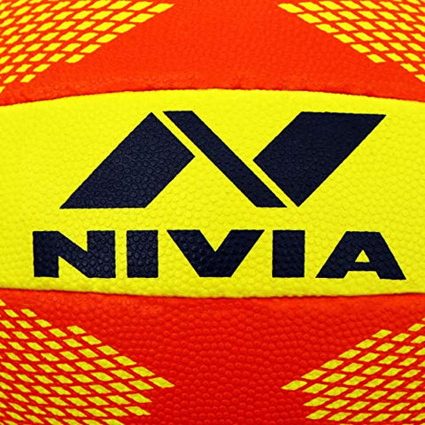 Image of Nivia Throw Ball, Size 5 (Yellow/Red)