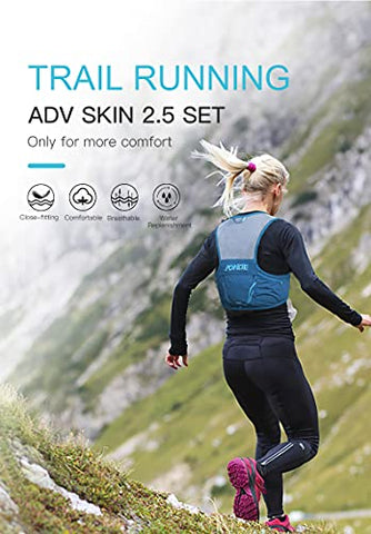 Image of AONIJIE Lovtour Hydration Race Vest,2.5L Running Vest Lightweight Pack with 2 Soft Water Bottles Bladder for Marathoner Running Race Cycling Hiking Camping Biking (Purple(S-M))